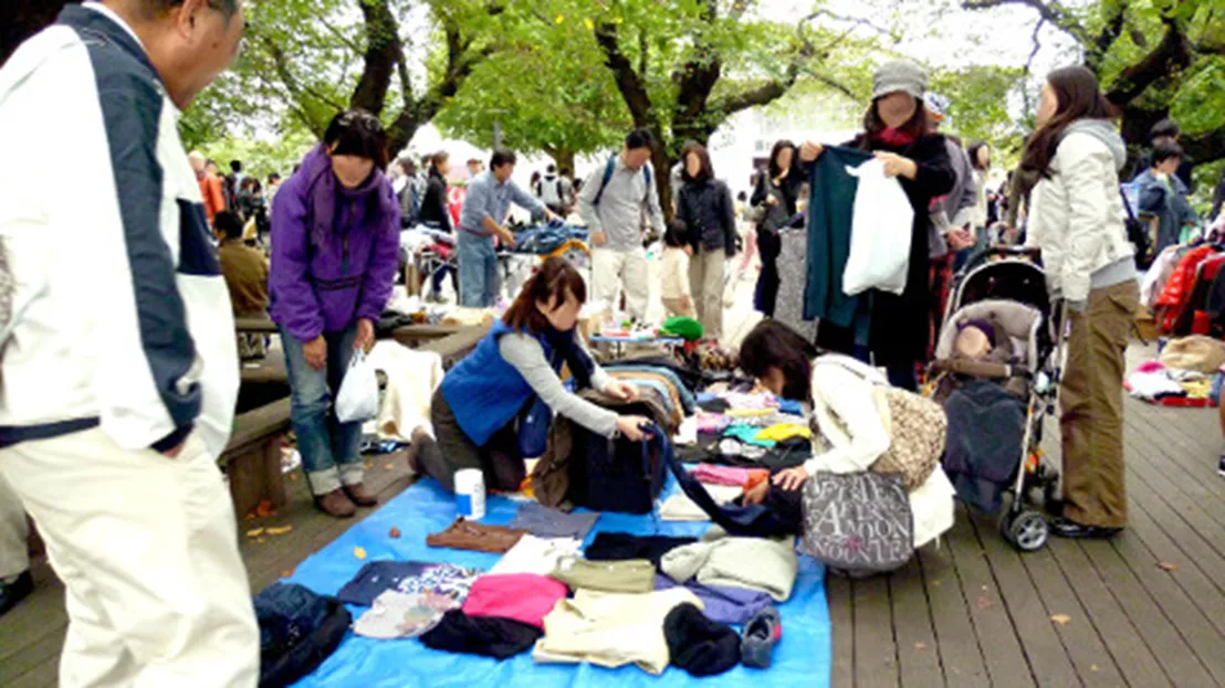 フリーマーケットの様子